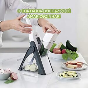 Cortador Manual Seguro 60+ com Alavanca e Recipiente